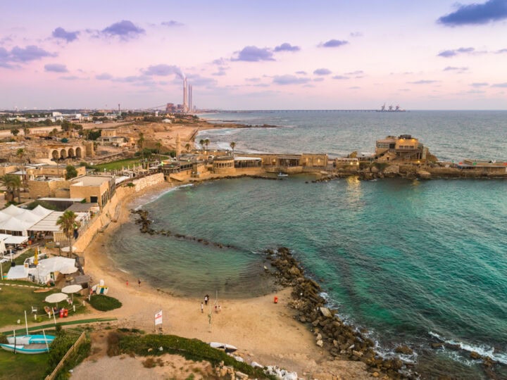 View of the port at Caesarea. Photo by Seth Aronstam via Shutterstock.com