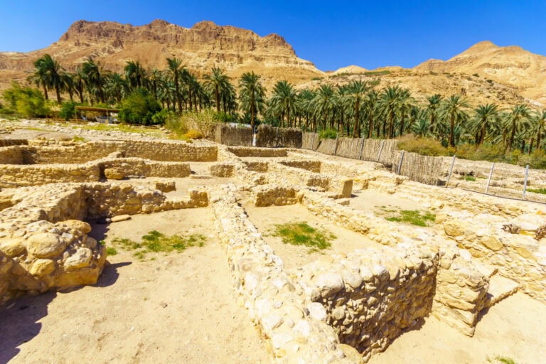 Ein Gedi, a biblical archeological site and nature reserve near the Dead Sea. Photo by RnDmS via Shutterstock.com