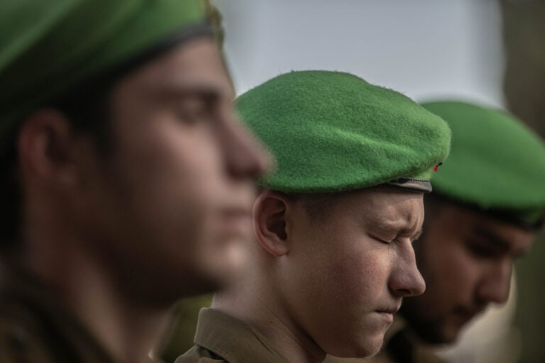 Funeral of Staff Sgt. Aschalwu Sama, killed on October 7. Photo by Tomer Appelbaum