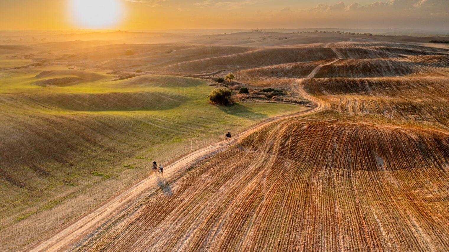 The open fields of the Western Negev before October 7. Photo by Or Adar