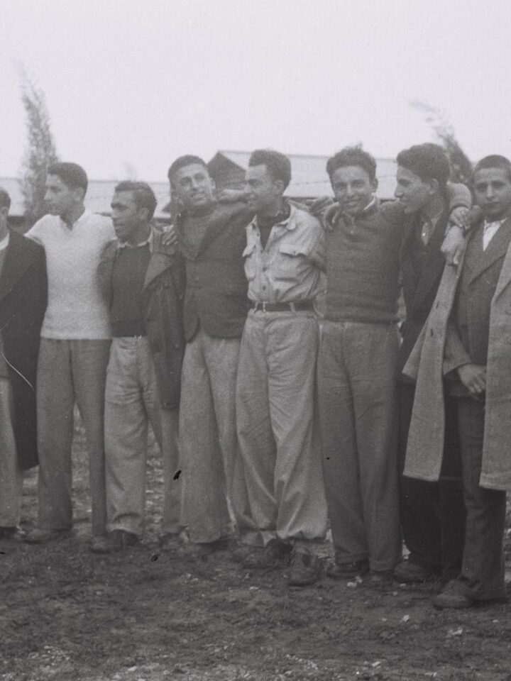 New arrivals from Iran at the Atlit immigrants camp in northern Israel, 1944. Photo by Zoltan Kluger/Government Press Office