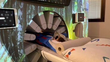 Children can spend much less time in nuclear medicine imaging machines thanks to the Veriton-CT. Photo courtesy of Schneider Children’s Medical Center
